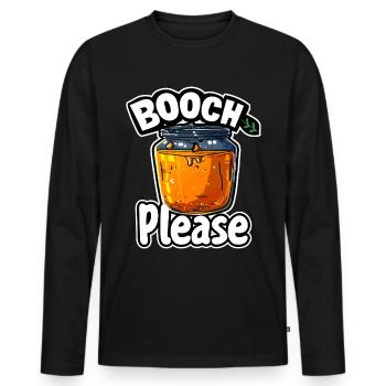 Kombucha Maker Kombucha Tee liebhaber - Männer Premium Bio Langarmshirt - Schwarz - Vorne - Nico (187cm)