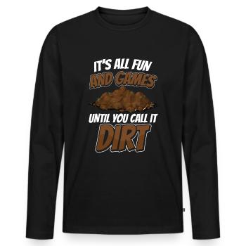 Dear Soil Science Agricultural Scientist - Men's Premium Organic Long Sleeve Shirt - black - Front - Nico (187cm)