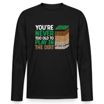 Dear Soil Science Agricultural Scientist - Men's Premium Organic Long Sleeve Shirt - black - Front - Nico (187cm)