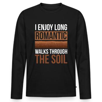 Dear Soil Science Agricultural Scientist - Men's Premium Organic Long Sleeve Shirt - black - Front - Nico (187cm)