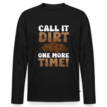 Dear Soil Science Agricultural Scientist - Men's Premium Organic Long Sleeve Shirt - black - Front - Nico (187cm)