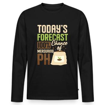 Dear Soil Science Agricultural Scientist - Men's Premium Organic Long Sleeve Shirt - black - Front - Nico (187cm)
