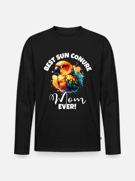 Best Sun Conure Mom - Men's Premium Organic Long Sleeve Shirt - black
