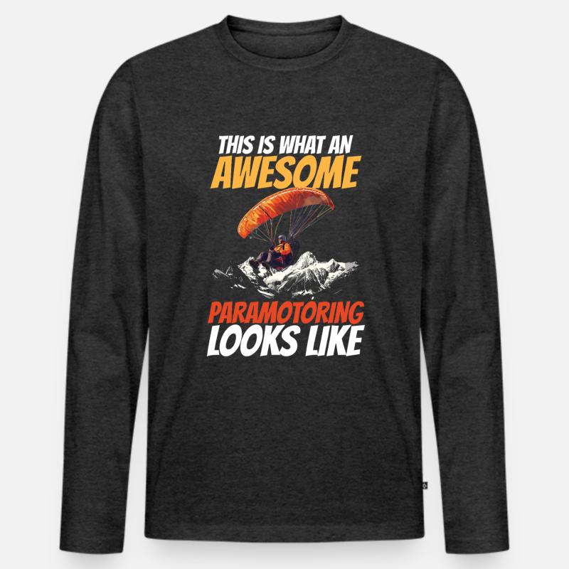 Paramotoring paramotoring Men's Premium Organic Long Sleeve Shirt