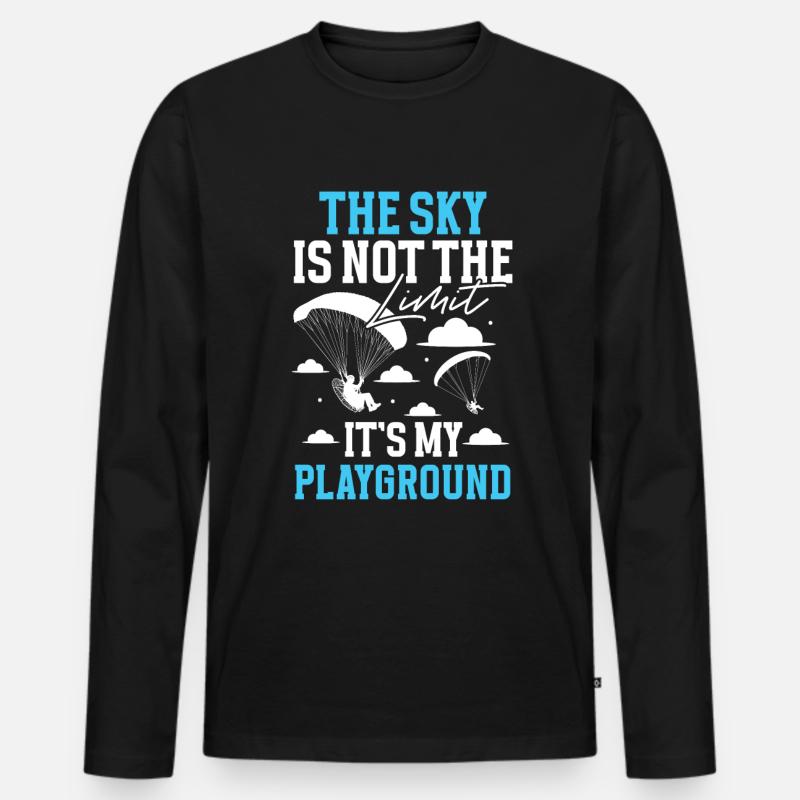 Paramotoring paramotoring - Men's Premium Organic Long Sleeve Shirt - black