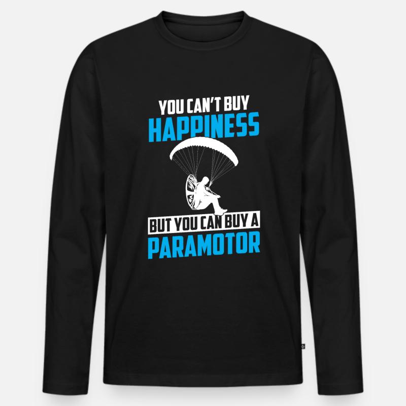 Paramotoring paramotoring - Men's Premium Organic Long Sleeve Shirt - black