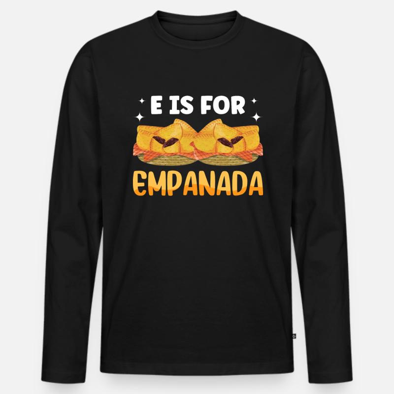 Mexikanisch Venezolanisch Empanada - Männer Premium Bio Langarmshirt - Schwarz