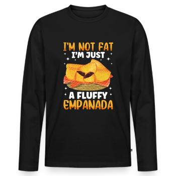 Mexican Venezuelan Empanada - Men's Premium Organic Long Sleeve Shirt - black - Front - Nico (187cm)