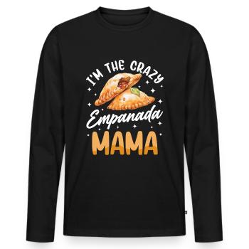 Mexican Venezuelan Empanada - Men's Premium Organic Long Sleeve Shirt - black - Front - Nico (187cm)