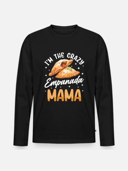 Mexican Venezuelan Empanada - Men's Premium Organic Long Sleeve Shirt - black