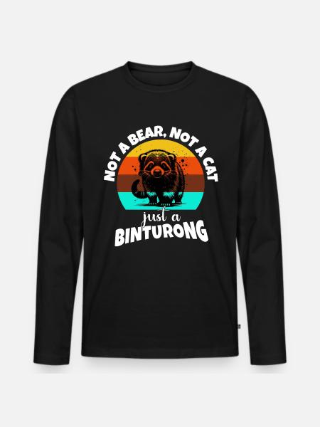 Marderbär Sayings - Men's Premium Organic Long Sleeve Shirt - black