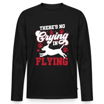 Flyball Canine Sport Agility Parcour Dog - Men's Premium Organic Long Sleeve Shirt - black - Front - Nico (187cm)