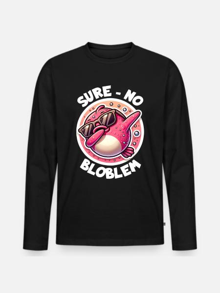 Dicton Blobfish - T-shirt manches longues Premium bio Homme - noir