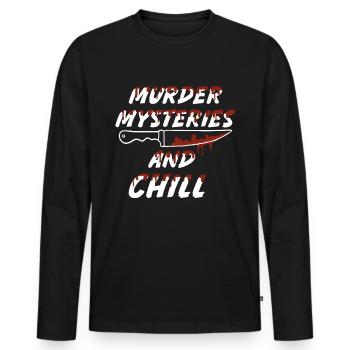 Murder Mystery Dinner plays the victim - Men's Premium Organic Long Sleeve Shirt - black - Front - Nico (187cm)