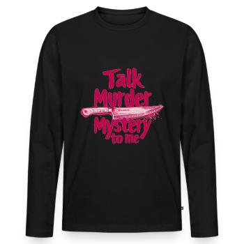 Murder Mystery Dinner plays the victim - Men's Premium Organic Long Sleeve Shirt - black - Front - Nico (187cm)