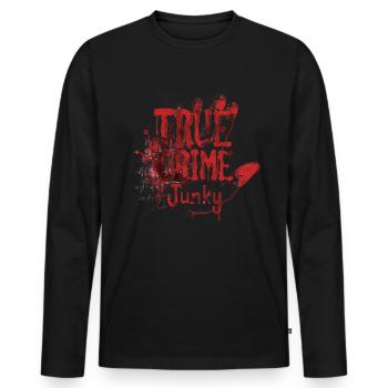 Murder Mystery Dinner plays the victim - Men's Premium Organic Long Sleeve Shirt - black - Front - Nico (187cm)