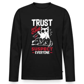 Murder Mystery Dinner, Murder Mystery Dinner - Men's Premium Organic Long Sleeve Shirt - black - Front - Nico (187cm)