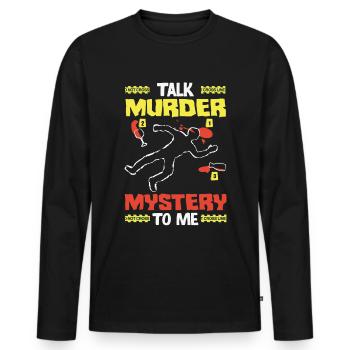 Murder Mystery Dinner, Murder Mystery Dinner - Men's Premium Organic Long Sleeve Shirt - black - Front - Nico (187cm)