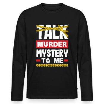 Murder Mystery Dinner, Murder Mystery Dinner - Men's Premium Organic Long Sleeve Shirt - black - Front - Nico (187cm)
