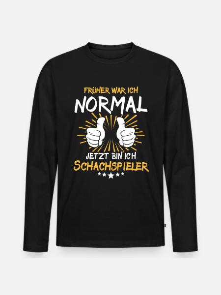 Chess Player Saying - Men's Premium Organic Long Sleeve Shirt - black
