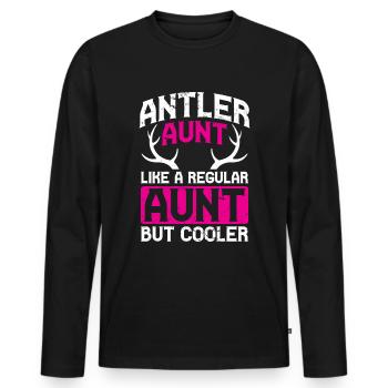 Scale Hunting Scale Hunter Hunting - Men's Premium Organic Long Sleeve Shirt - black - Front - Nico (187cm)