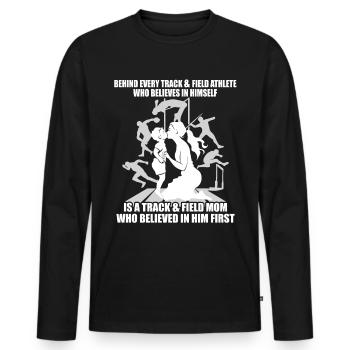 Athletics Athletics Games - Men's Premium Organic Long Sleeve Shirt - black - Front - Nico (187cm)