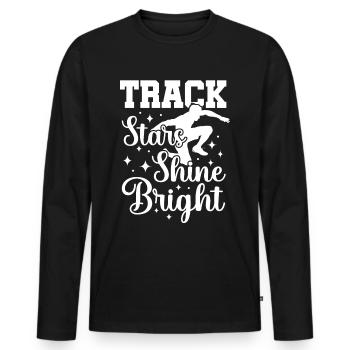 Athletics Athletics Games - Men's Premium Organic Long Sleeve Shirt - black - Front - Nico (187cm)