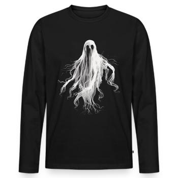 Ghost Bait Paranormal Ghost Hunter - Männer Premium Bio Langarmshirt - Schwarz - Vorne - Nico (187cm)