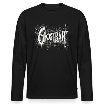 Appât fantôme Paranormal Chasseur de fantômes - T-shirt manches longues Premium bio Homme - noir - Devant - Nico (187cm)