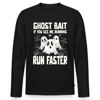 Ghost Bait Paranormal Ghost Hunter - Men's Premium Organic Long Sleeve Shirt - black - Front - Nico (187cm)