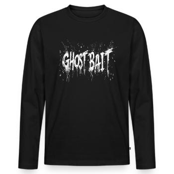 Appât fantôme Paranormal Chasseur de fantômes - T-shirt manches longues Premium bio Homme - noir - Devant - Nico (187cm)