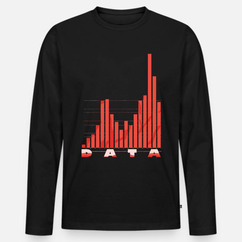 Behavioral Analyst Data Coding - Men's Premium Organic Long Sleeve Shirt - black