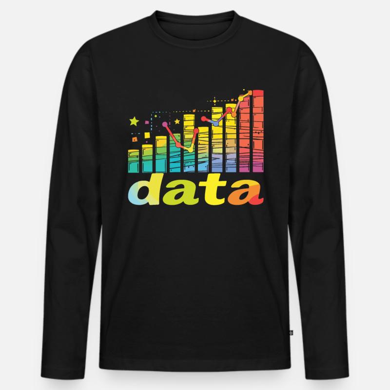 Verhaltensanalyst Datenkodierung - Männer Premium Bio Langarmshirt - Schwarz