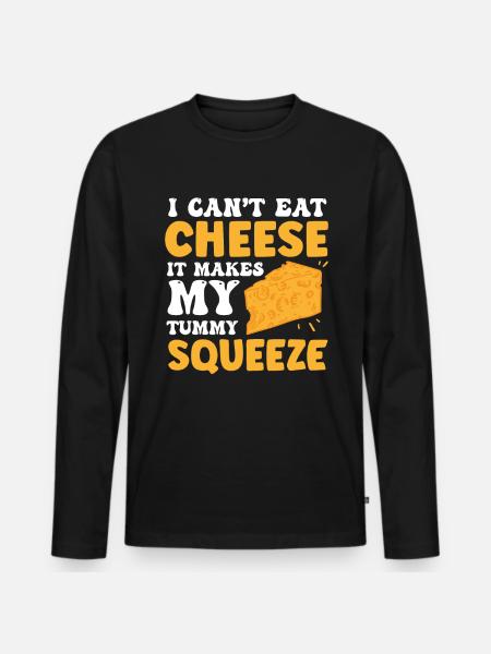 Laktosetolerant Oder Laktoseintolerant - Männer Premium Bio Langarmshirt - Schwarz