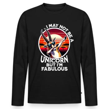 Saiga Antelope Dicton Saiga Antelope - T-shirt manches longues Premium bio Homme - noir - Devant - Nico (187cm)
