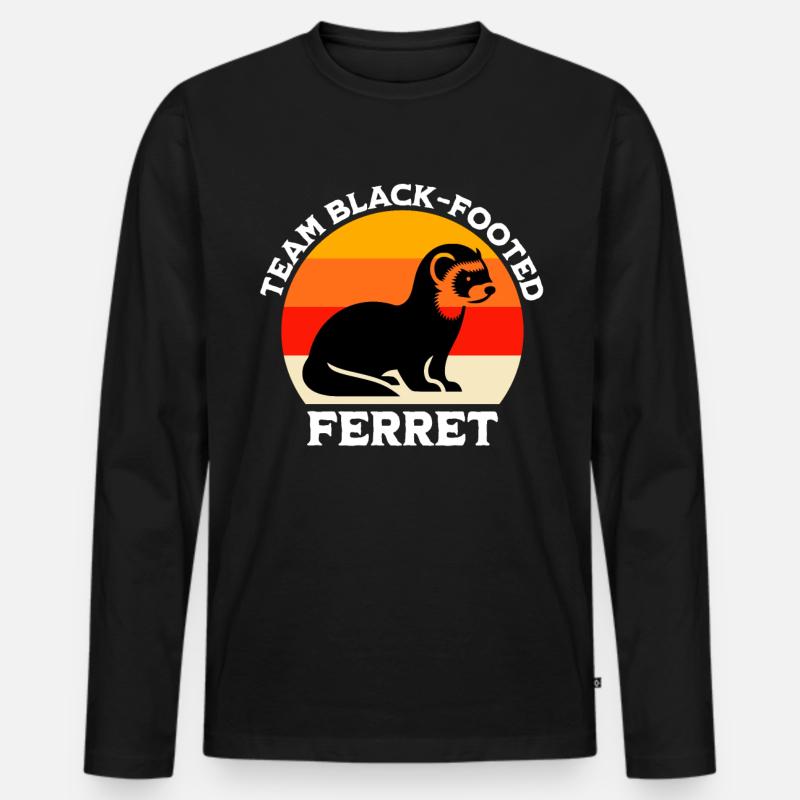 Iltis Schwarzfussiltis Modi di dire - Maglia a manica lunga ecologica premium da uomo - nero