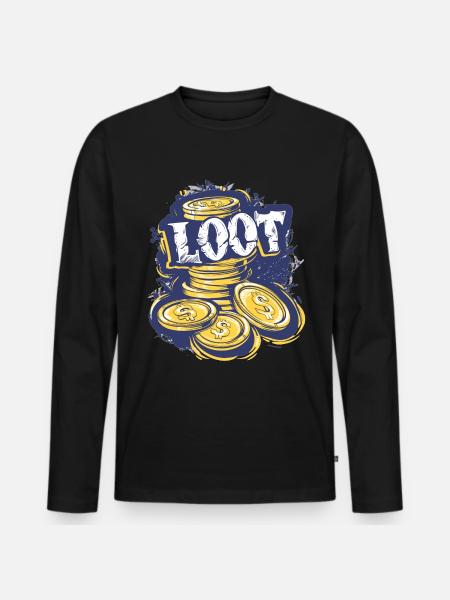 Münzsammler-definition Numismatik - Männer Premium Bio Langarmshirt - Schwarz