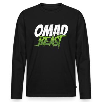 Intermittent fasting Weight loss - Men's Premium Organic Long Sleeve Shirt - black - Front - Nico (187cm)