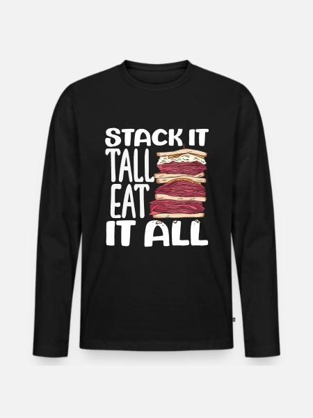 Sandwich Sandwich Snack Célébration - T-shirt manches longues Premium bio Homme - noir