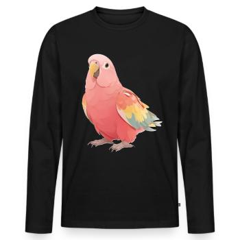 Bourkesittich - Männer Premium Bio Langarmshirt - Schwarz - Vorne - Nico (187cm)