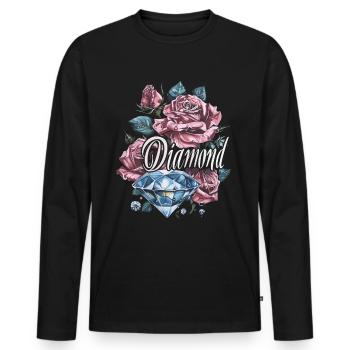 Accessories for Diamond Art Diamond Painter - Men's Premium Organic Long Sleeve Shirt - black - Front - Nico (187cm)