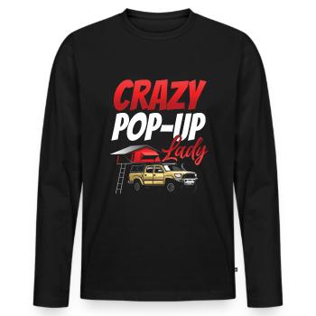 Motorhome accessories Pop-up camper - Men's Premium Organic Long Sleeve Shirt - black - Front - Nico (187cm)