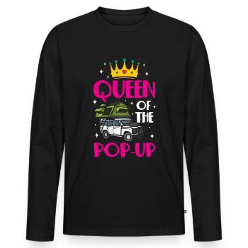 Motorhome accessories Pop-up camper - Men's Premium Organic Long Sleeve Shirt - black - Front - Nico (187cm)