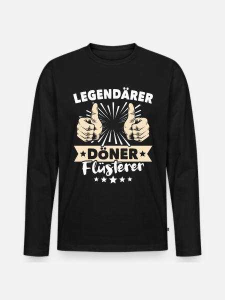 Kebab sayings - Men's Premium Organic Long Sleeve Shirt - black
