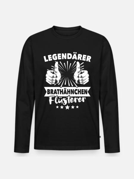 Roast chicken legend - Men's Premium Organic Long Sleeve Shirt - black