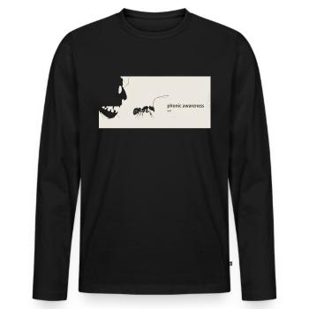 phonemisPhonemische Bewusstseinswissenschaft - Männer Premium Bio Langarmshirt - Schwarz - Vorne - Nico (187cm)