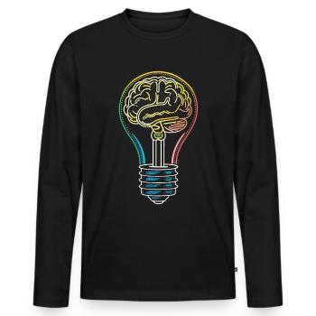 phonemisPhonemische Bewusstseinswissenschaft - Männer Premium Bio Langarmshirt - Schwarz - Vorne - Nico (187cm)