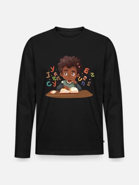 phonemisPhonemic consciousness science - Men's Premium Organic Long Sleeve Shirt - black