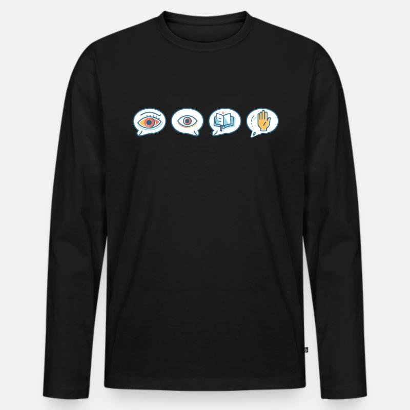 phonemisScience de la conscience phonémique - T-shirt manches longues Premium bio Homme - noir