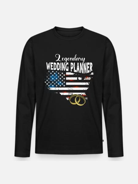 Wedding Planner US - Men's Premium Organic Long Sleeve Shirt - black
